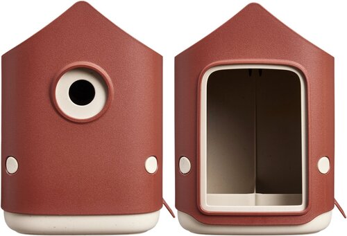 Elho Cosy Bird House and Feeder - Vogelhuisje en Vogelvoederhuisje - 100% Gerecycled Plastic