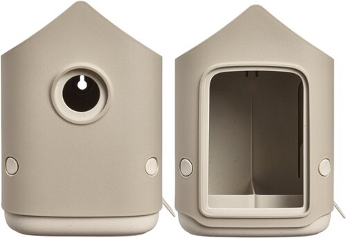 Elho Cosy Bird House and Feeder - Vogelhuisje en Vogelvoederhuisje - 100% Gerecycled Plastic
