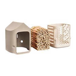 Elho Cosy Insect Hotel 18 - Beige - L 18 x B  x H 23 cm -  - 100% gerecycled - afbeelding 2