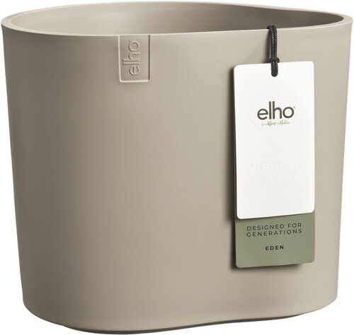 Elho Eden 25-Ø 24.5 x H 23.1cm-zacht taupe-100% gerecycled plastic-binnen & buiten - afbeelding 1