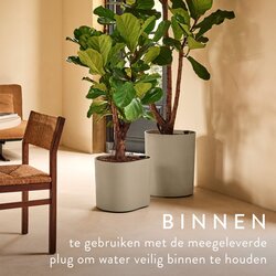 Elho Eden Aquacare Low 40 zacht taupe - afbeelding 3