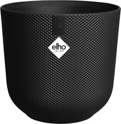Elho Jazz Rond 23 - Zwart - ø 23 x H 21 cm - Binnen - 100% gerecycled