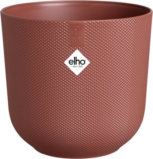 Elho Jazz Rond 30 - Rood - ø 30 x H 27 cm - Binnen - 100% gerecycled
