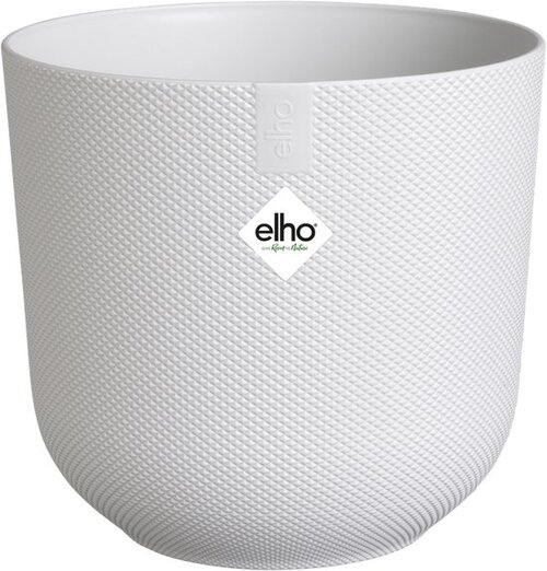 Elho Jazz Rond 30 - Wit - ø 30 x H 27 cm - Binnen - 100% gerecycled