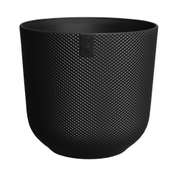 Elho Jazz Rond 35 - Zwart - L 35 x B  x H 32 cm - Binnen - 100% gerecycled