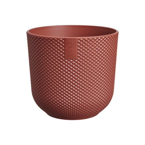 Elho Jazz Rond Mini 9 - Rood - L 9 x B  x H 9 cm - Binnen - 100% gerecycled