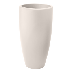 Elho June Round High 30 - Wit - L 30 x B  x H 53 cm - Binnen en Buiten - 100% gerecycled