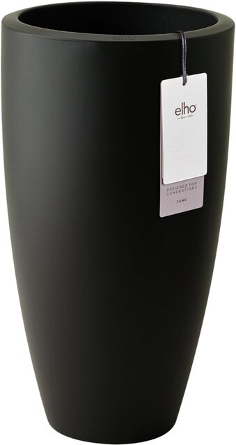 Elho June Round High 30 zwart - afbeelding 1
