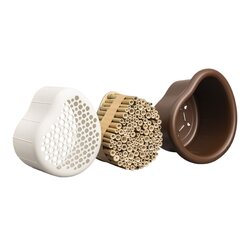 Elho Organic Bee Hotel 25 - Bruin - L 17 x B  x H 28 cm -  - 100% gerecycled - afbeelding 2