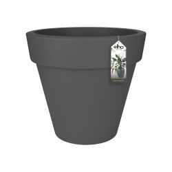 Elho Pure Round 60 - Bloempot - Antraciet - Binnen & Buiten  - Ø 59 x H 53.6 cm
