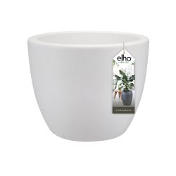 Elho Pure Soft Round Wheels 50 - Bloempot - Wit - Binnen & Buiten  - Ø 49 x H 37 cm