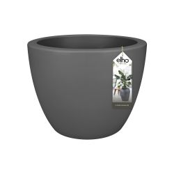 Elho Pure Soft Round Wheels 60 - Bloempot - Antraciet - Binnen & Buiten  - Ø 59 x H 44.5 cm