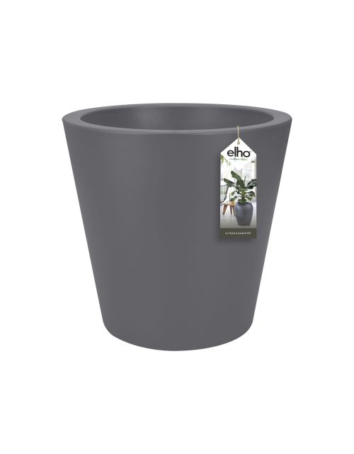 Elho Pure Straight Round 50 - Bloempot - Antraciet - Binnen & Buiten  - Ø 49.5 x H 51 cm