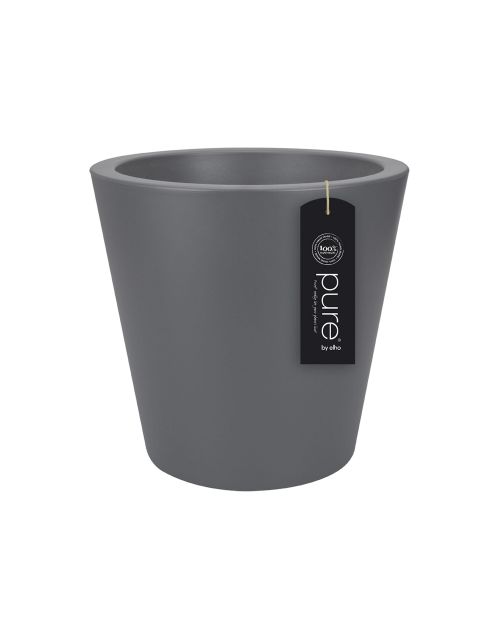 Elho Pure Straight Round 65 - Bloempot - Antraciet - Binnen & Buiten  - Ø 64 x H 68 cm