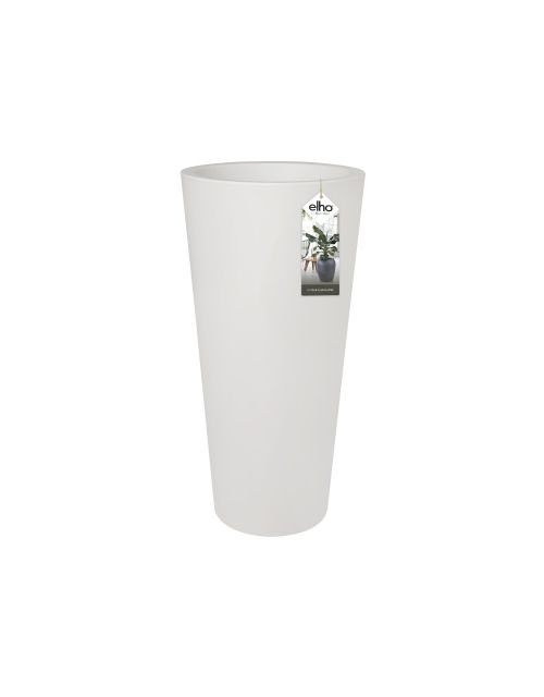 Elho Pure Straight Round High 50 - Bloempot - Wit - Binnen & Buiten  - Ø 49.5 x H 102 cm