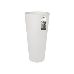 Elho Pure Straight Round High 50 - Bloempot - Wit - Binnen & Buiten  - Ø 49.5 x H 102 cm