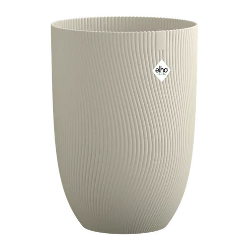 Elho Sereh Hoog 30 - Beige - L 30 x B  x H 41 cm - Balkon, Binnen en Buiten - 100% gerecycled