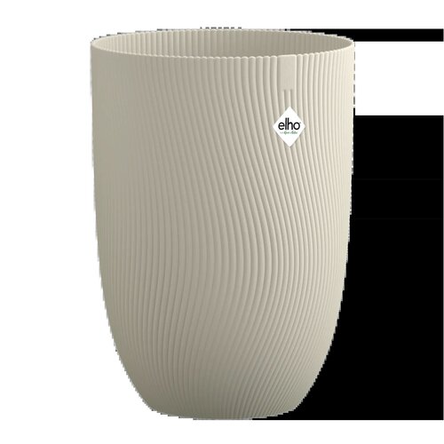Elho Sereh Hoog 40 - Beige - Ø 39 x H 53 cm - Balkon, Binnen en Buiten - 100% gerecycled