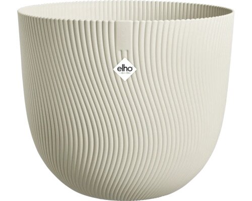 Elho Sereh Rond 25 - Beige - L 25 x B  x H 21 cm - Binnen en Buiten - 100% gerecycled
