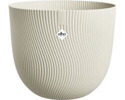 Elho Sereh Rond 25 - Beige - L 25 x B  x H 21 cm - Binnen en Buiten - 100% gerecycled