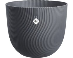 Elho Sereh Rond 30 - Zwart - L 30 x B  x H 25 cm - Binnen en Buiten - 100% gerecycled