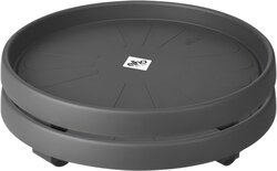 Elho Universele Planttaxi - Onderschotel voor bloempotten - set van 2 - Ø 30 cm - Antraciet