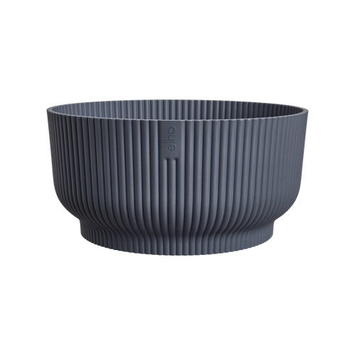 Elho Vibes Fold Bowl 25 - Zwart - L 25 x B  x H 12 cm - Binnen - 100% gerecycled