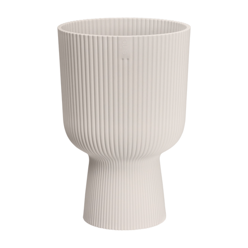 Elho Vibes Fold Coupe 14 - Wit - L 14 x B  x H 21 cm - Binnen - 100% gerecycled