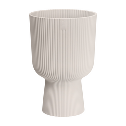 Elho Vibes Fold Coupe 14 - Wit - L 14 x B  x H 21 cm - Binnen - 100% gerecycled