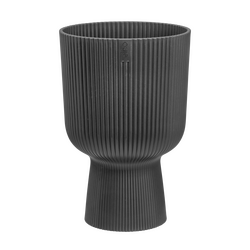 Elho Vibes Fold Coupe 30 - Zwart - L 30 x B  x H 45 cm - Binnen - 100% gerecycled