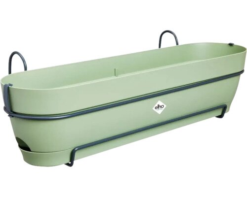 Elho Vibia Campana Balkonbak Allin1 70 - Plantenbak - Pistachegroen - Balkon - L 26 x W 70.4 x H 17.