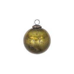 PTMD Elian Green round glass ball shiny S