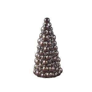 PTMD Emily Copper ceramic glazed xmas tree with dots M