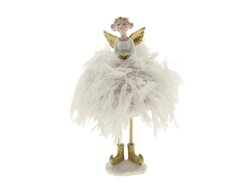 Engel isabel d9h17cm wit
