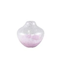 PTMD Enrikas Purple glass bulb vase shaped round