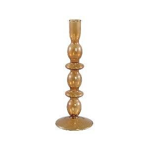 PTMD Enzio Brown glass candleholder L
