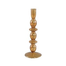 PTMD Enzio Brown glass candleholder L