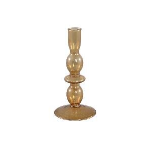 PTMD Enzio Brown glass candleholder S