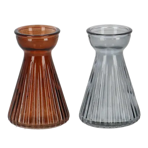 esschert Bollenvaas glas ribbel krokus ass. - afbeelding 1