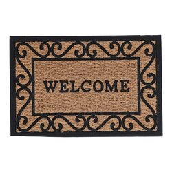 Esschert Deurmat rubber/kokos welcome 60x40cm