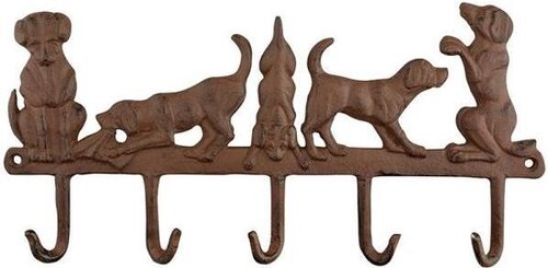 ESSCHERT Hanger 5 honden l2 b36 h18cm