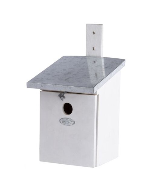 Esschert Nestkast koolmees wit l21b17h33cm