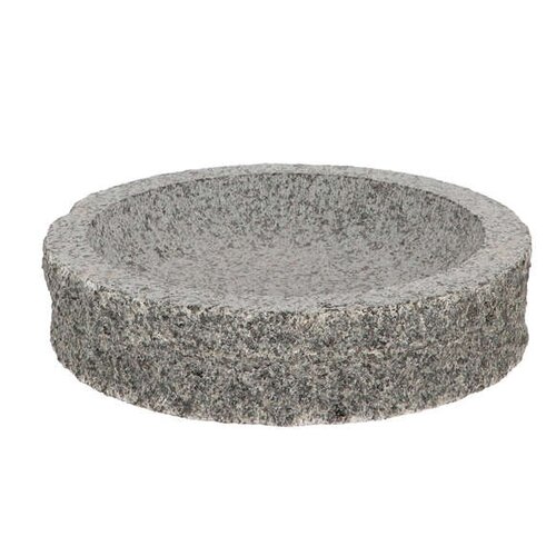 Esschert Vogelbad graniet rond s