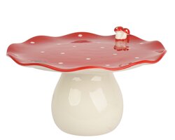 Decoris Etagere dolomiet mushroom glazed