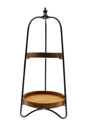 Etagere hijan 2lg d40h97.5cm zwart