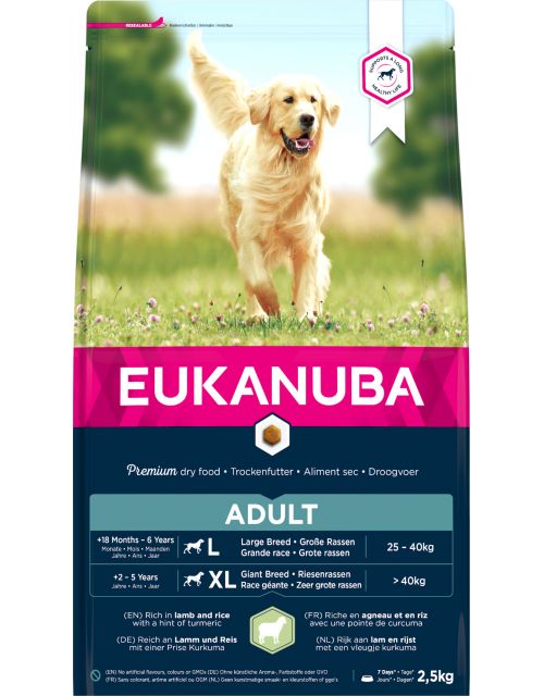 Eukanuba Adult Large Lamb & Rice  2,5 KG