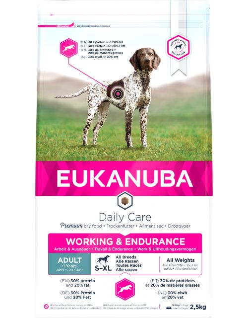 Eukanuba Daily Care Working & Endurance  2,5 KG