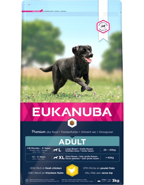 Eukanuba dog adult large chicken  3 KG