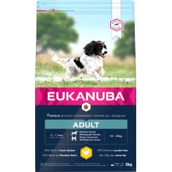 Eukanuba dog adult medium chicken  3 KG