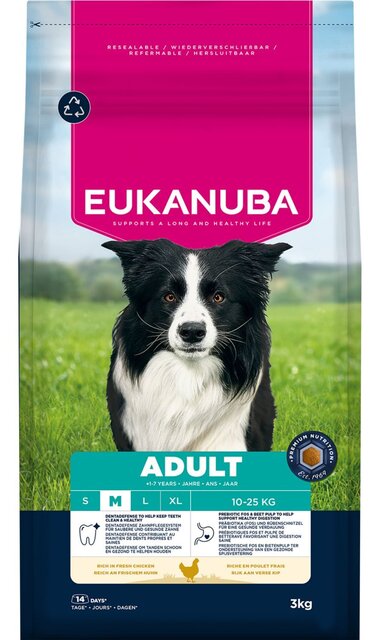 Eukanuba H.voer lf cr d ad m chicken 3kg